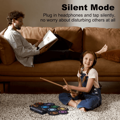 Batería Electrónica Juegos Tambores Bluetooth 7 Almohadillas