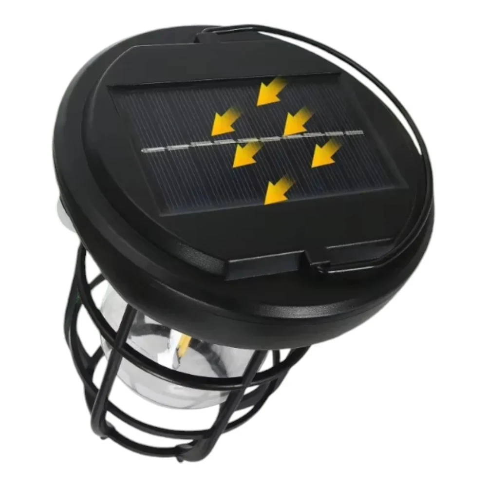Lampara Vintage Solar Led Exterior Sensor Movimiento Cl-t66