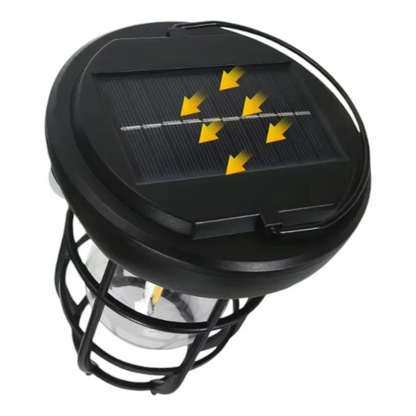 Lampara Vintage Solar Led Exterior Sensor Movimiento Cl-t66