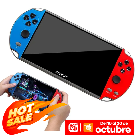 Consola de Juegos PSP X12 PLUS de 7" Emulador de Juegos 16Gb