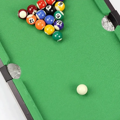 Mini Mesa De Billar Pool Juego Familiar 70x68cm + Accesorios