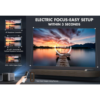 Proyector 1080p Fhd VIZONY 800 Ansi Wifi 5g Bt Auto Enfoque