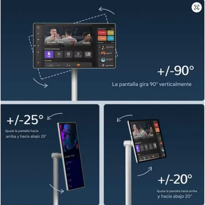 Pantalla Inteligente 24 In Tactil Giratoria Android Portátil