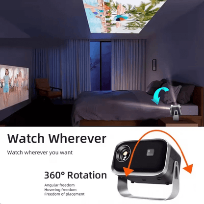 Proyector 4k Inteligente A10 Android Smart Tv 500 Ansi Lumenes