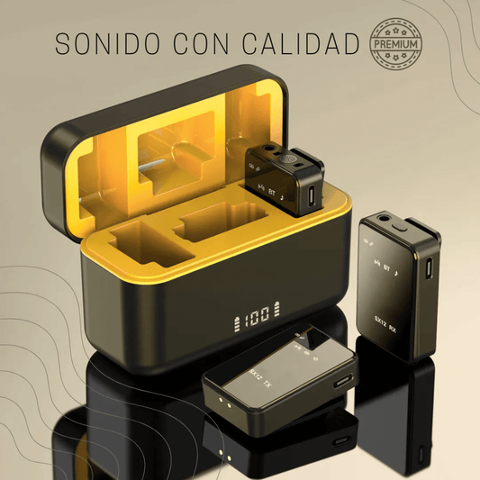 Micrófono Solapa Inalámbrico Sx12 Profesional Tipo C iPhone