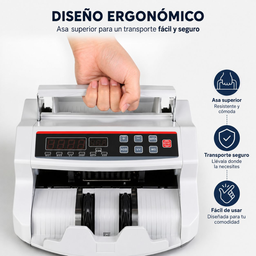 Máquina Contadora De Billetes Detector Falsos Bill Counter