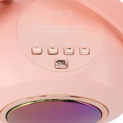 Set Karaoke Para Niños Bluetooth Inalámbrico Micrófono