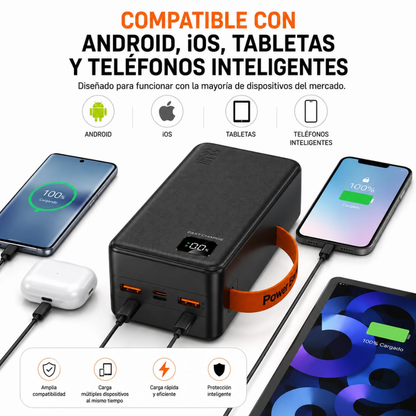 Power Bank Batería Externa Portátil 50.000 Mah Carga Rápida