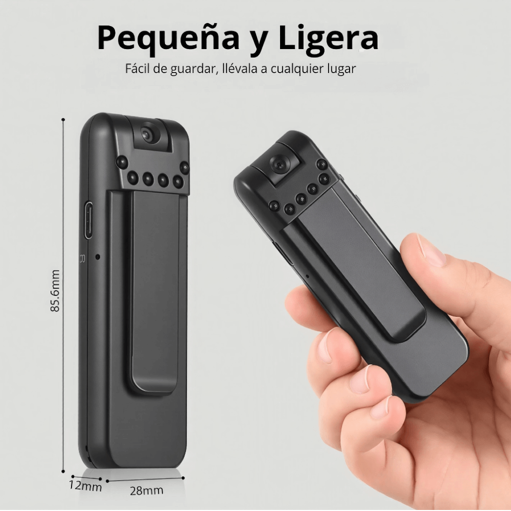 Cámara Corporal Wifi 1080p Full Hd Body Cam Giratoria 180 L7