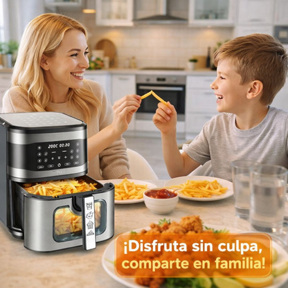 Freidora Sin Aceite RAF Air Fryer Digital Pantalla Táctil 8l
