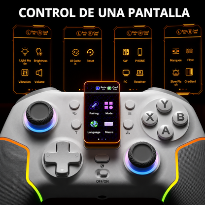 Control Bluetooth Gamer Echtpower Rgb Android, Ios Pc