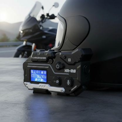 Intercomunicador Casco Moto Llamadas Bluetooth LED RGB KR-M8