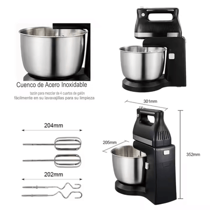 Batidora Eléctrica Sokany Acero Inoxidable 500 W 5 Velocidades 4.0 L