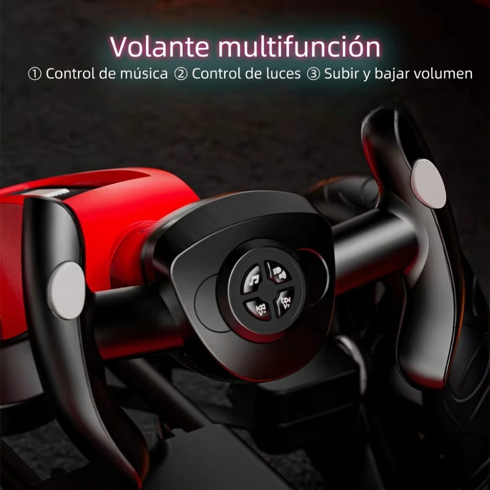 Carrito Go Kart Eléctrico Plegable Niños 4-8 Años 8km/h 30kg