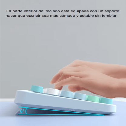 Combo Teclado y Mouse Inalámbricos USB 2.4G 105 Teclas Weibo
