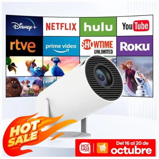 Proyector Inteligente Android Tv 11 Wifi Bt 200ansi Hy300