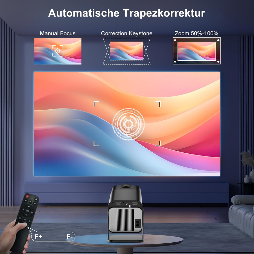 Proyector 4k Portátil Smart Hy320 Mini Android Wifi 300ansi
