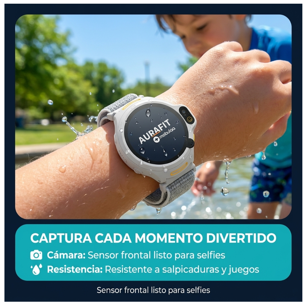 Reloj Niños Aurafit Kid2 4g Sim Localizador Gps Videollamada