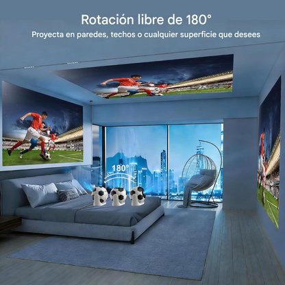 Mini Proyector Android 4k Enfoque Automatico 200 Ansi Jy360