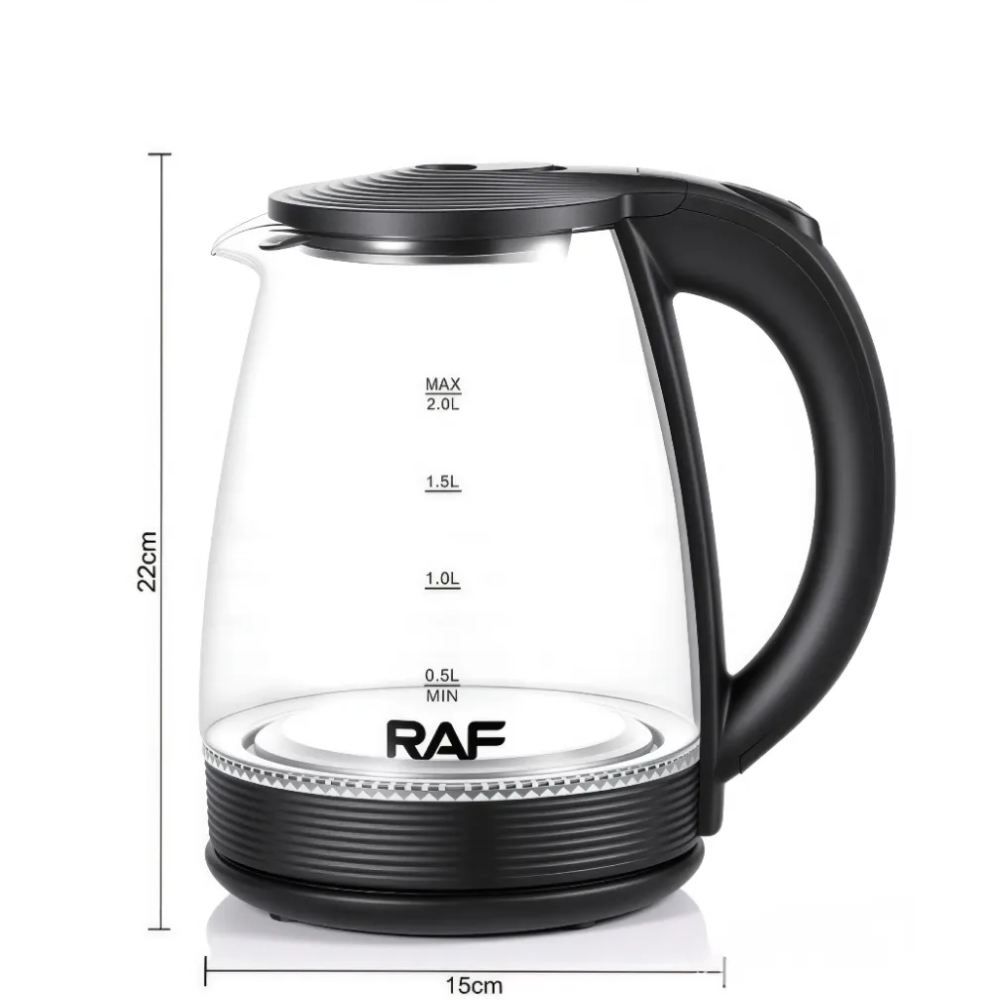 Hervidor De Agua Eléctrico Raf 2litros Base Acero Inoxidable RAF