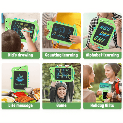 Tableta Magica Escritura Digital Infantil 10inch Dionosaurio