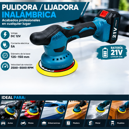 Polichadora Manual Inalámbrica Multifuncional Recargable 36V