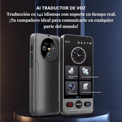 Traductor Voz Smart Ia Tiempo Real 142 Idiomas Portátil T02