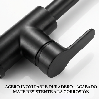 Grifo Lavaplatos Extraíble Cocina Frío Caliente Acero Inox