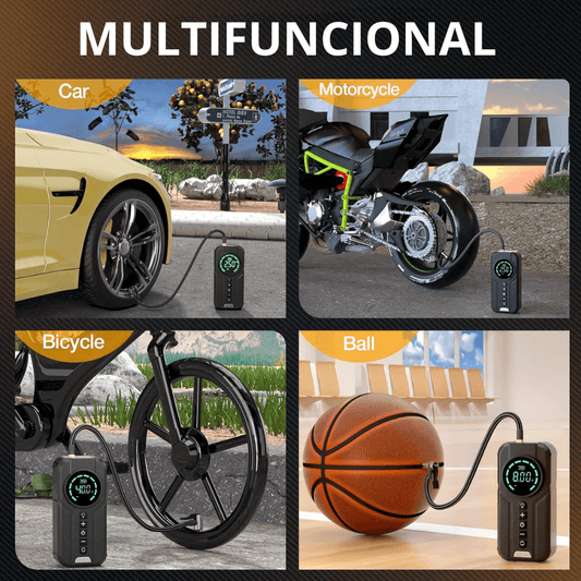 Arrancador Iniciador De Batería Portátil Compresor Aire 12v