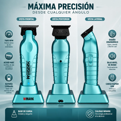 Máquina Patillera Cortadora Cabello Profesional Wmark Ng-317
