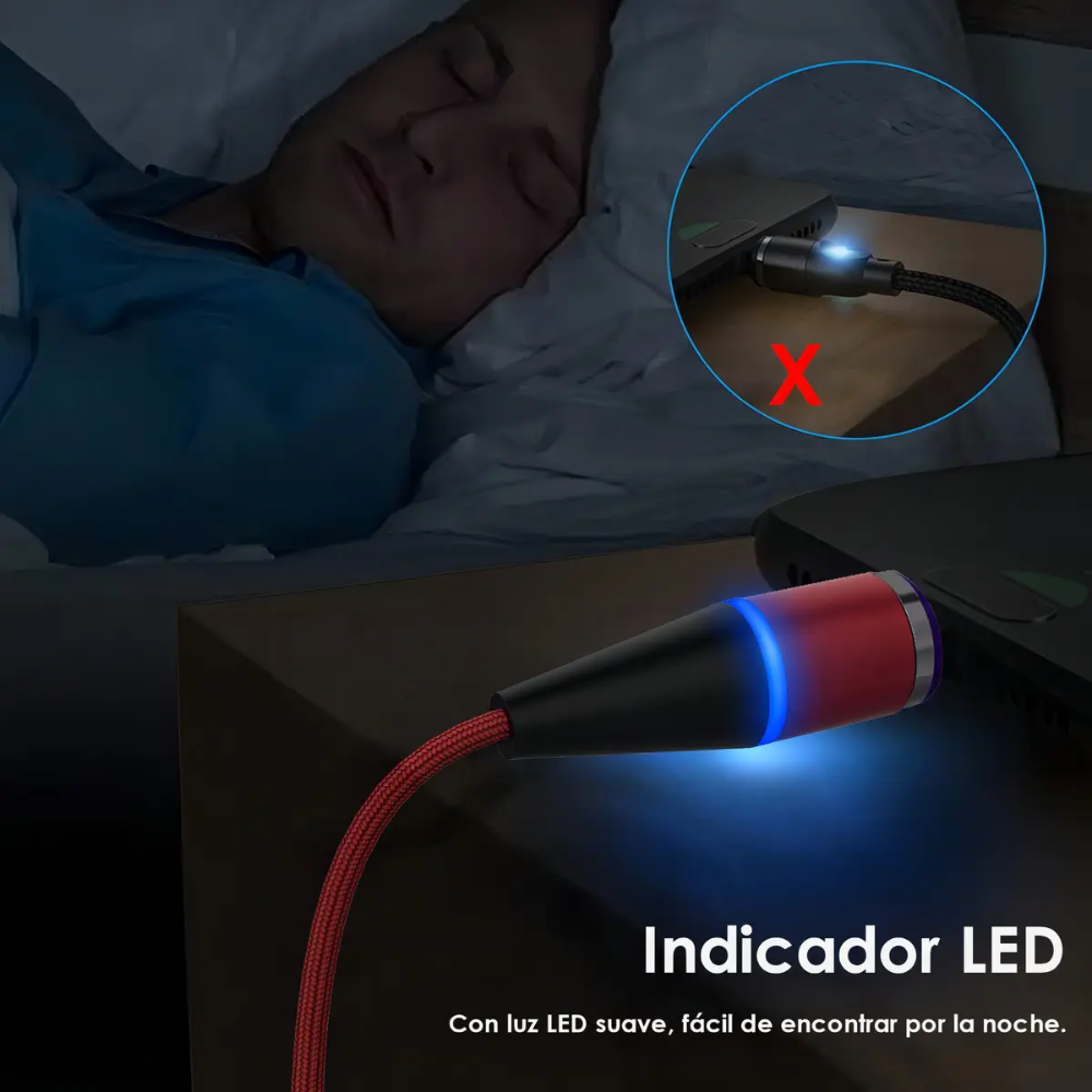 Cable Usb 3 En 1 Salida Tipo C, V8 Y Lightning 1hora Cab253