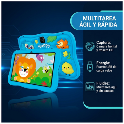 Tablet Educativa Para Niños Android Con Control Parental M26