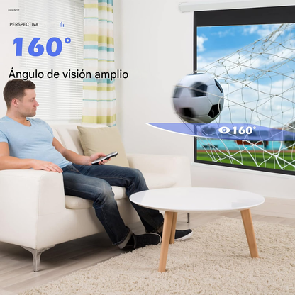 Telón Pantalla De Proyector Eléctrico 84 Pulgadas 16:9 4k/8k