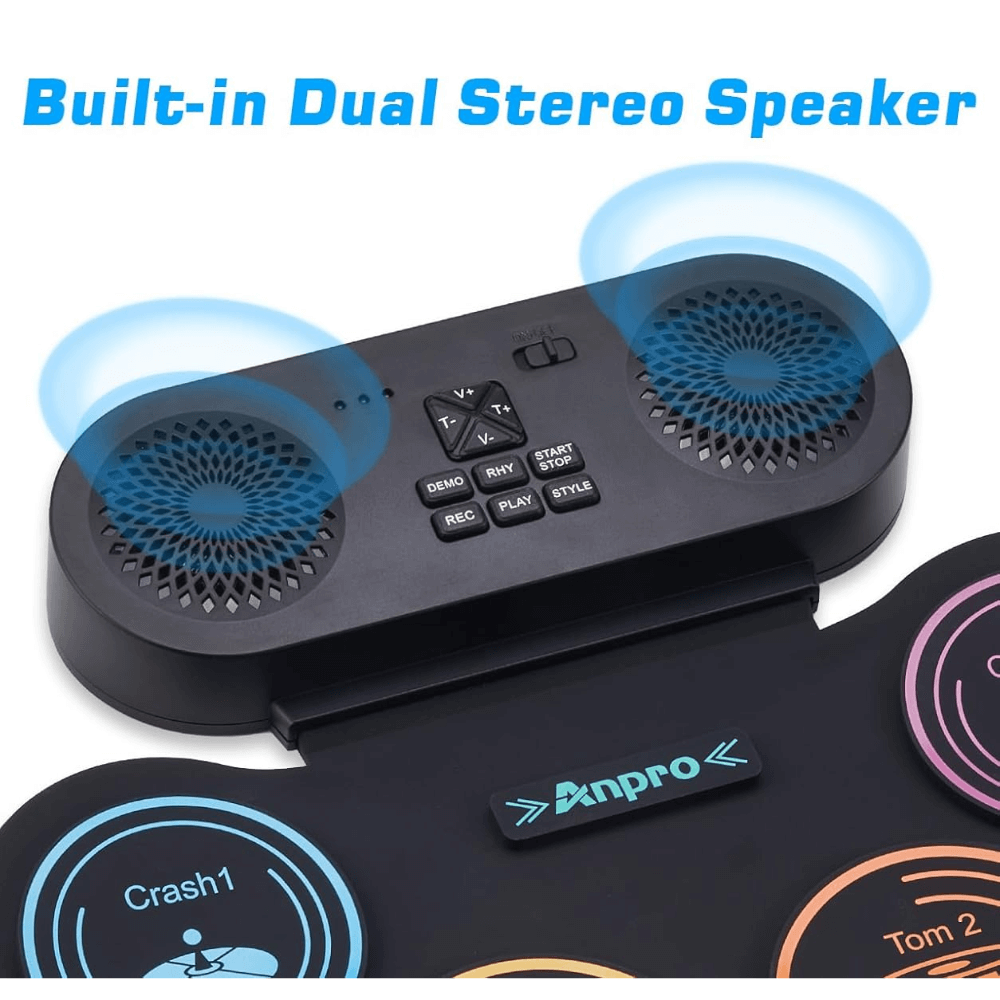 Batería Electrónica Tambor Portátil Recargable Flexible G896