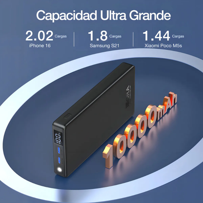 1hora Power Bank Batería Portátil 10.000mah 22.5w Gar264