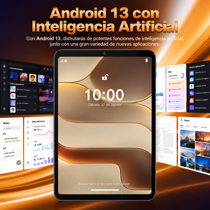 TAB3 Tablet Celular Dual Sim Android 13 + Teclado/Mouse/Lápiz Óptico
