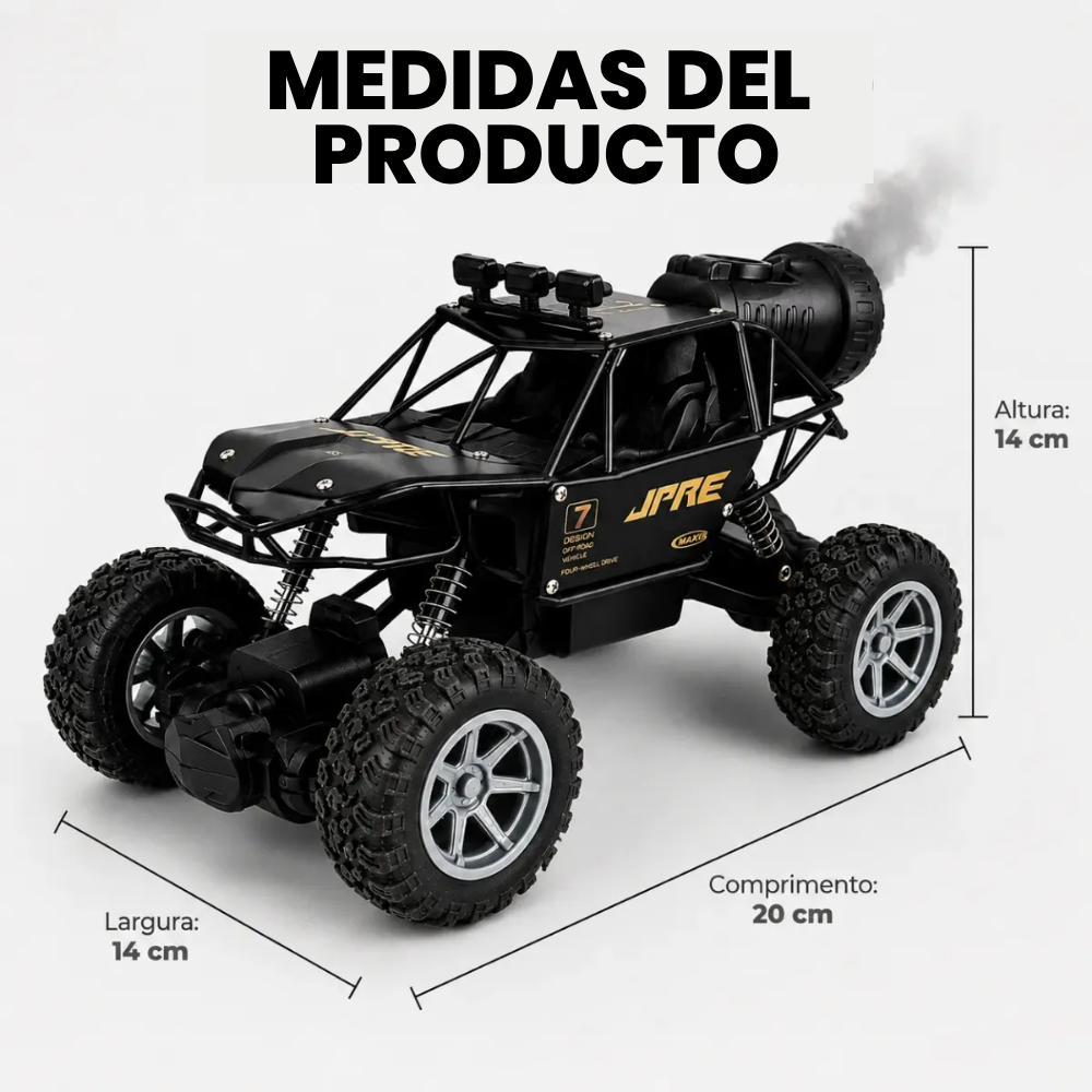 Carro A Control Remoto 4x4 Off Road Recargable Humo RC2096