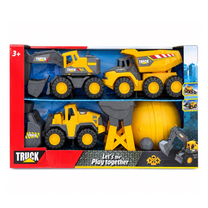 Set x6 Carritos De Construcción Infantil Juguetes Didácticos