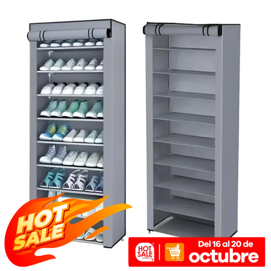 Organizador De Zapatos 9 Niveles Armario Desarmable Zapatero