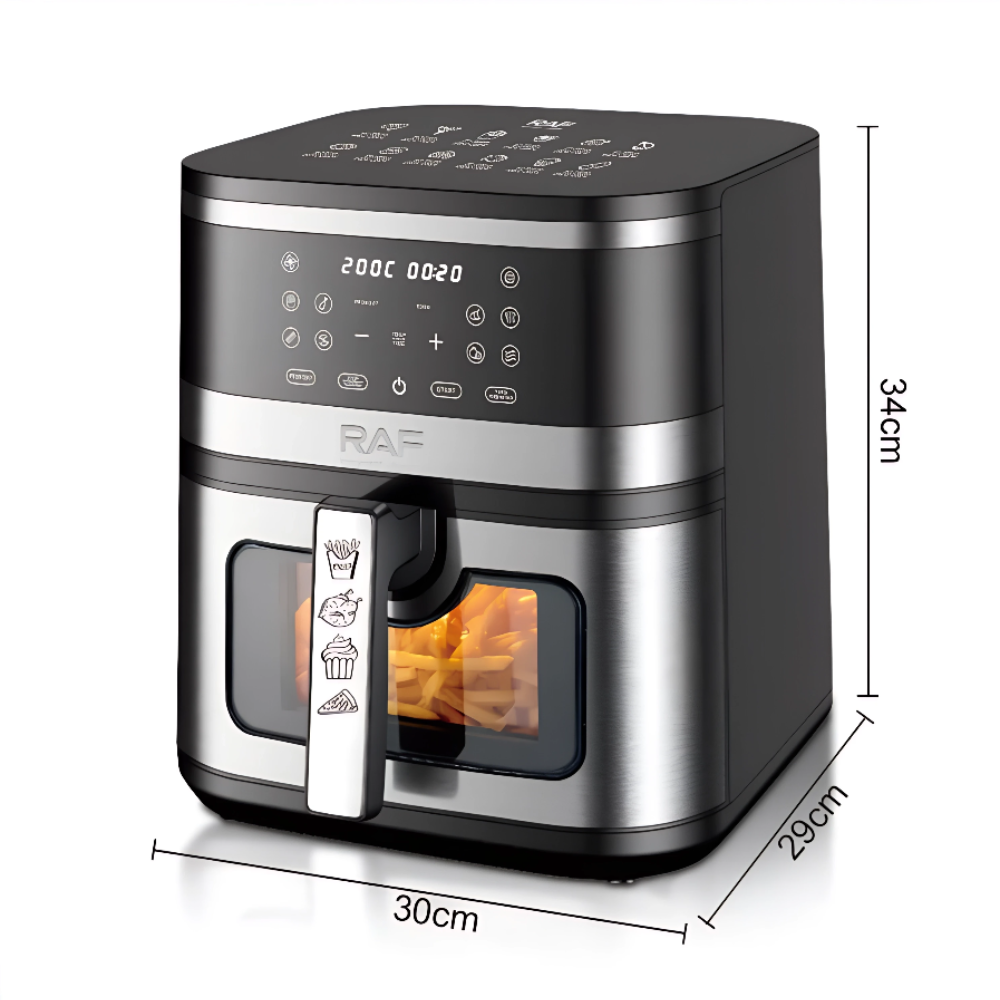 Freidora Sin Aceite RAF Air Fryer Digital Pantalla Táctil 8l