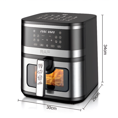 Freidora Sin Aceite RAF Air Fryer Digital Pantalla Táctil 8l