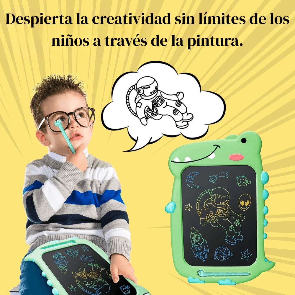 Tableta Magica Escritura Digital Infantil 10inch Dionosaurio