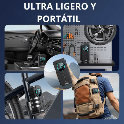 Arrancador Iniciador De Batería Portátil Compresor Aire 12v