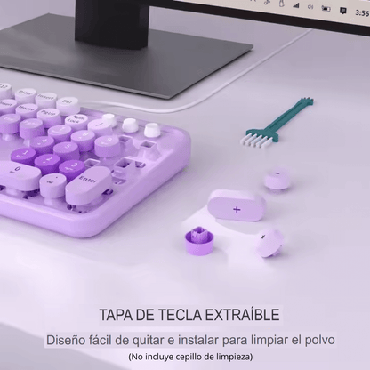 Combo Teclado y Mouse Inalámbricos USB 2.4G 105 Teclas Weibo