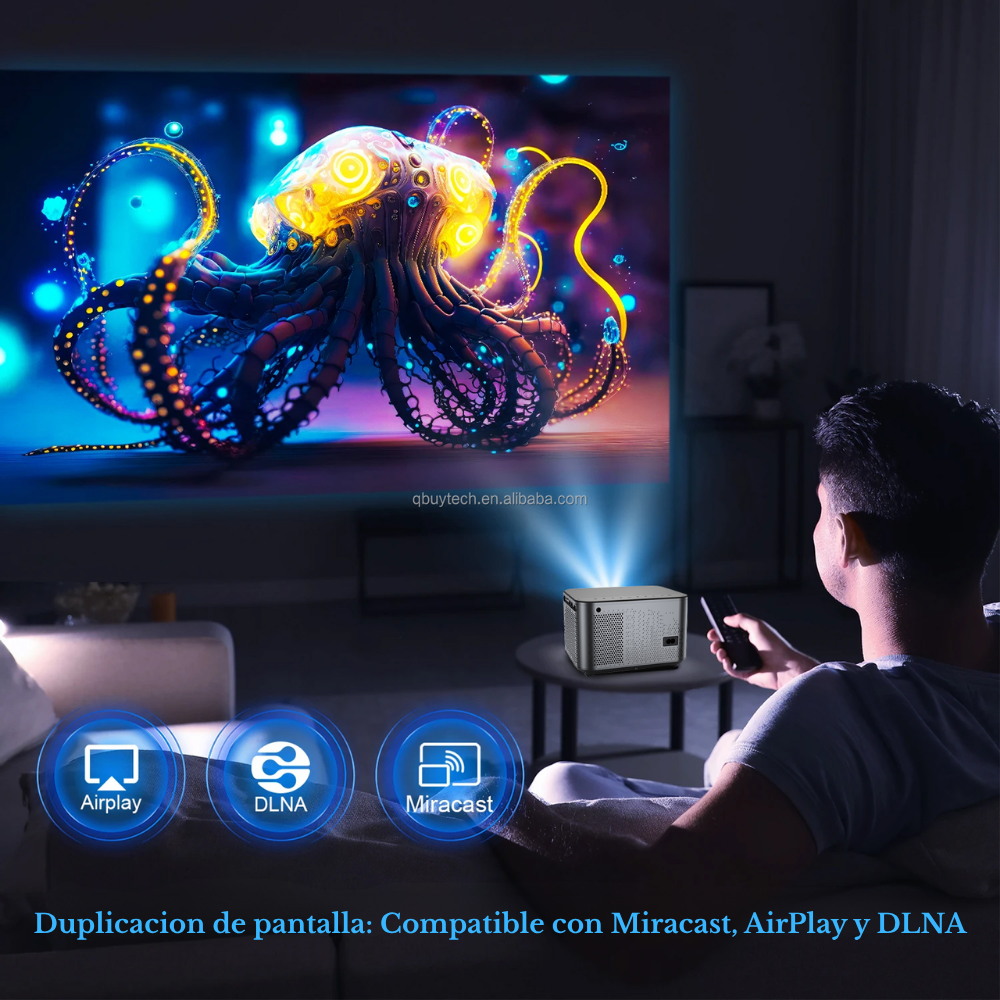 Proyector Smart Android 500Ansi Ultra Hd Wifi Auto Focus JY540
