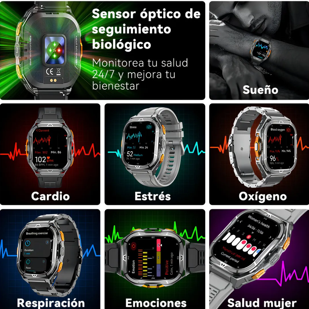 Reloj Smartwatch Inteligente Cubot Gt3 Gps Llamadas Bt