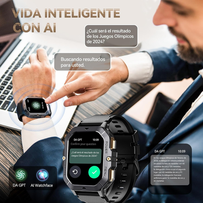 Cubot C28 Smartwatch Reloj Hombre Sumergible Pantalla 2.0 Hd