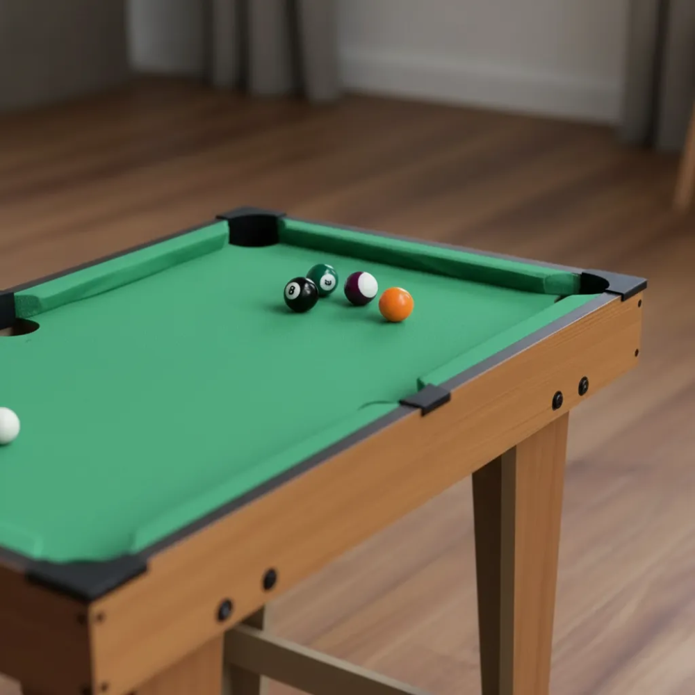 Mini Mesa De Billar Pool Juego Familiar 70x68cm + Accesorios