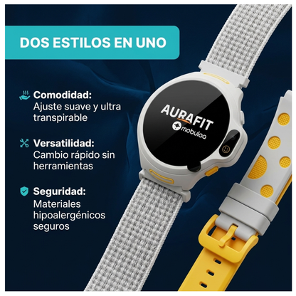 Reloj Niños Aurafit Kid2 4g Sim Localizador Gps Videollamada