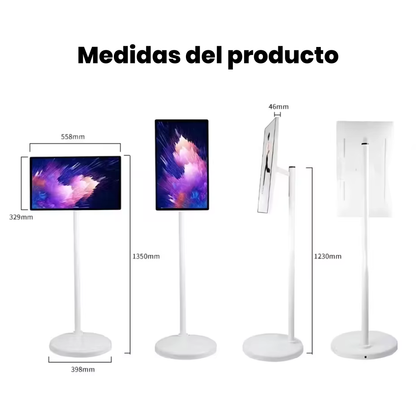 Pantalla Inteligente 24 In Tactil Giratoria Android Portátil